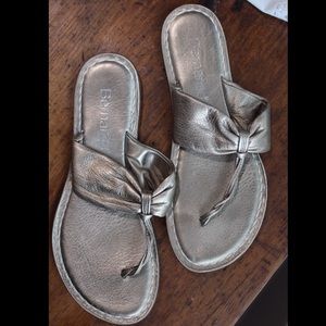 Metallic Bernardo Sandals